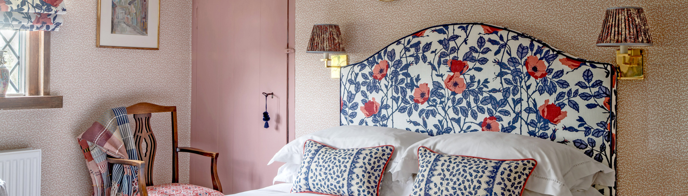 Traditional Fabrics Meet Modern Design: Bedroom Moodboard by Emma Vans Agnew