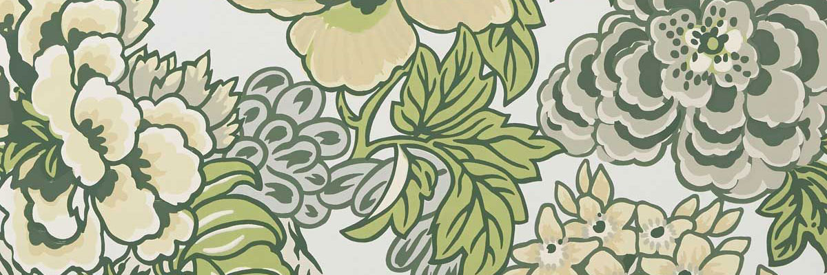 Floral Powder Room Wallpaper