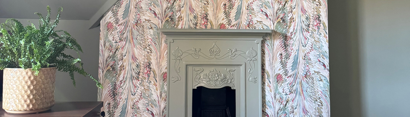 Under the Eaves: An Office with Wallpaper Wow-Factor