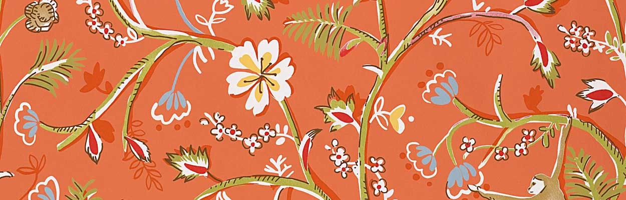 Designer Orange Wallpaper | F&P Interiors Designer Orange Wallpaper | F&P Interiors