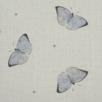 Sample-Faded Dotty Butterflies Fabric Sample
