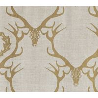 Sample-Deer Damask Fabric Sample