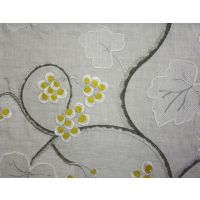 Shiraz Embroidered Linen Fabric