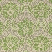 Arbour Cotton Fabric Green Grey Floral