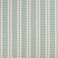 Basholi Linen Fabric Blue Grey Striped