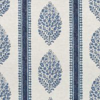 Blue Leaf Fabric