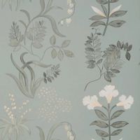 Botanical Stripe Wallpaper Pewter
