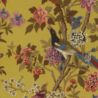 Sample-Hydrangea Bird Fabric Sample