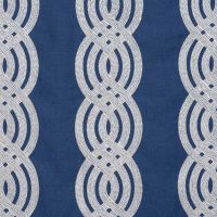 Braid Embroidery Fabric Navy Blue