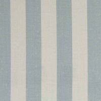 Charlie Stripe Linen Fabric Blue Duck Egg