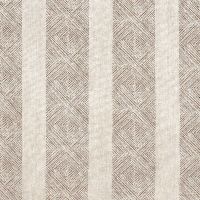 Clipperton Stripe Linen Fabric Brown on Natural