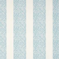 Clipperton Stripe Wallpaper Blue on Natural Geometric