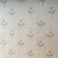 Coco Linen Fabric Swedish Grey Neutral Floral