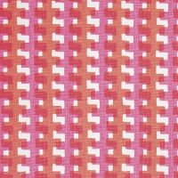 Cremaillere Linen Fabric Hot Pink Red