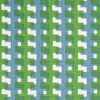 Blue and Green Printed Fabric