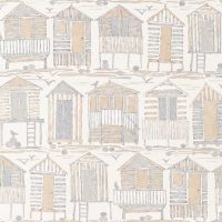 Sample-Beach Huts Fabric Sample