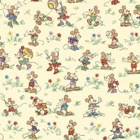 Mickey & Minnie Fabric