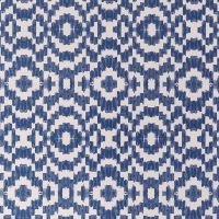 Echo Raffia Wallpaper Cobalt Blue Geometric