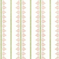 Fern Stripe Wallpaper Blush Pink Green