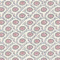 Sample-Floral Ogee Wallpaper Sample