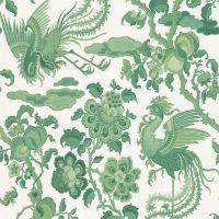 Green Chinoiserie Wallpaper