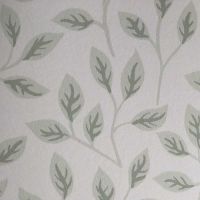 Green Leaf Print Wallpaper