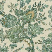 Green Patterned Upholstery Fabric