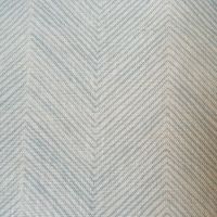 Herringbone Print Linen Fabric Powder Blue