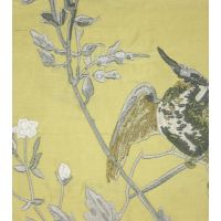 Hummingbirds Silk Fabric