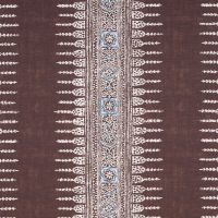 Javanese Stripe Fabric Brown Blue