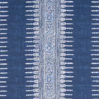 Javanese Stripe Fabric Navy Blue
