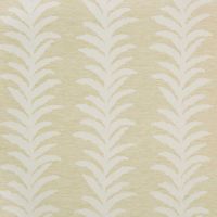 Curtain Fabric with Leaf Stripe, Cream White