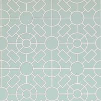 Knot Garden Wallpaper Trellis Light Blue
