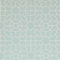 Knot Garden Wallpaper Trellis Light Blue