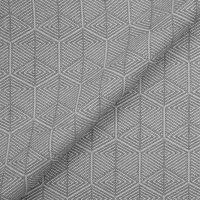 Koh Lanta Outdoor Fabric Steel Grey Geometric