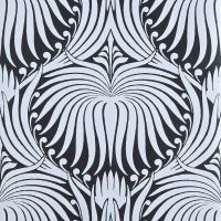 Lotus Wallpaper Off-Black Parma Gray