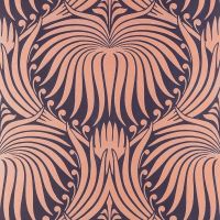 Lotus Wallpaper Paean Black Copper