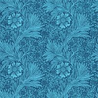 Marigold Wallpaper Aqua Turquoise