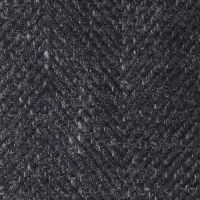 Marled Black Grey Wool Fabric
