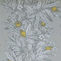 Medlar Wallpaper Grey Yellow Mustard