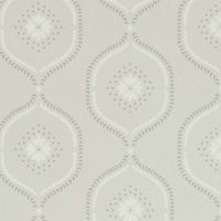 Milcombe Wallpaper Silver Light Grey White