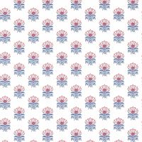 Milford Wallpaper in Red and Blue Floral