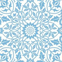 St James Ceiling Wallpaper China Blue
