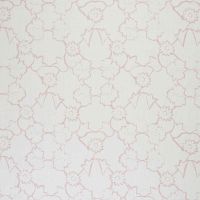 Naked Angelica Linen Fabric Pink Floral Printed