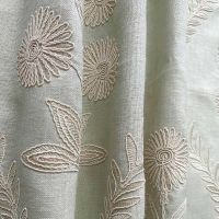 Persian Daisy Fabric in Celadon