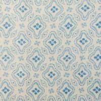 Polonaise Linen Fabric Blue Floral Printed