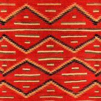 Red Navajo Fabric