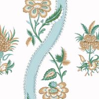 Ribbon Floral Wallpaper