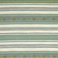 Romany Weave Fabric Aqua Green Blue Striped
