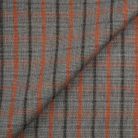 Samoa Plaid Outdoor Fabric Charcoal Grey Ember Red